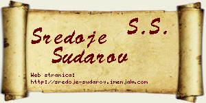 Sredoje Sudarov vizit kartica